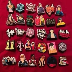 30pcs Stranger Things Croc Charms