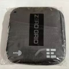 Zero Grid RFTD Passport Travel Wallet Zip Closure Black For Passport Credit Card