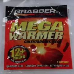 GRABBER 1 pack air activated 12+ hour instant heat MEGA Warmer,XL size