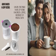 2x Reusable K Cups Coffee Pod Filters 100% Steel for Keurig 1.0 & 2.0 (2-Pack)