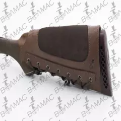 New Leather Rifle Cartridge Holder Ammo Butt stock 6 Pockets.Made in Europe.