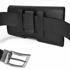 Case Belt Pouch Holster with Clip/Loop for Tracfone Motorola moto g play (2024)