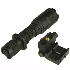 800 Lumens Tactical Flashlight Full Size W/ Q/D Rail Mount Adapter For Pistol 