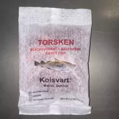 Kolsvart Candy Fish Blackcurrant + Raspberry Licorice Treat 4.2oz..05/01/2025..