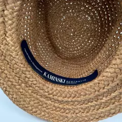 Helen Kaminski Australia Women's Raffia Straw Woven Hat Packable Travel Sun