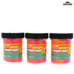 Berkley BTBSB2 PowerBait Natural Scent Trout Bait Sherbet 1.75oz Jar ~ 3 Pack