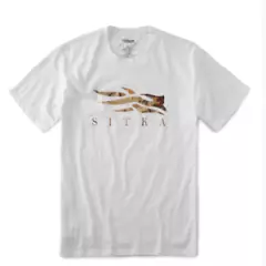 Sitka Mens Core White Tee with Waterfowl March Logo