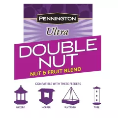 Pennington Ultra Double Nut & Fruit Blend, Wild Bird Seed and Feed, 2.5 lb. Bag