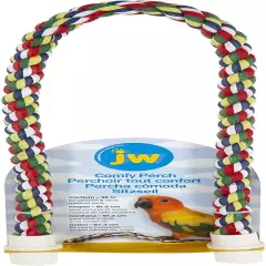 Pet Comfy Perch for Birds Flexible Multi-Color Rope, Medium - 32" Length