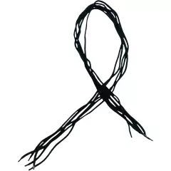 Bolo Tie Strings - Black Nylon String 37" - LOT of 5