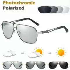 Aluminium HD Polarized Photochromic Sunglasses Men Pilot Eyewear Driving Glasses