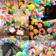 Balloons Arch Kit Girls Birthday Decor Baby Party Candy Theme Balloons Garland