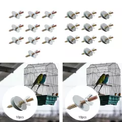 10Pcs Parrot Perches Fixing Screws Metal (M6*30) for Bird Stand Exercise