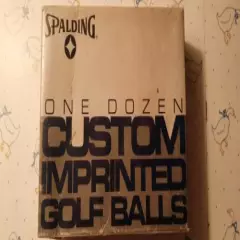 12 Custom Spalding Golf Balls Burlington Northern Air Freight Golf Ball Set