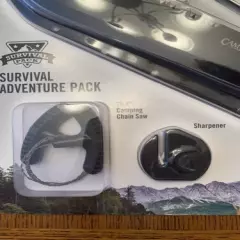 CAMILLUS SURVIVAL ADVENTURE PACK 2 KNIFES, BLADE SHARPENER, FIRE STARTER SS WELL