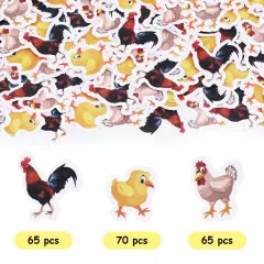 Chicken Party Decorations 200pcs Chicken Confetti for Table Chicken Farm Birt...