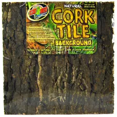 Zoo Med Natural Cork Tile Background for Terrariums, 12" x 12" - 1 count