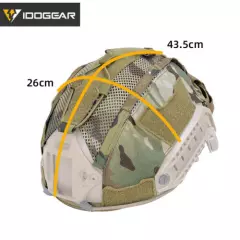 IDOGEAR Tactical Helmet Cover For Maritime Helmet with NVG Battery Pouch Hunting