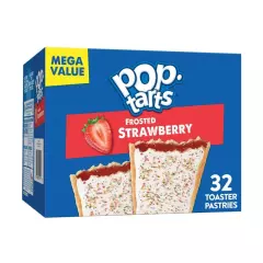 Pop-Tarts Toaster Frosted Strawberry, 32 Pop-Tarts