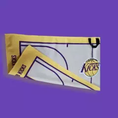 La Basketball Court inspired golf microfiber towel