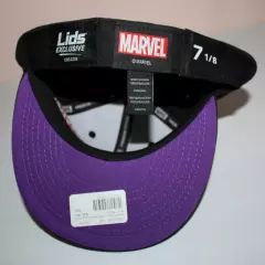 Lids Exclusive MARVEL BLACK PANTHER Premium Fitted Hat Cap Size 7 1/8 Black *5R