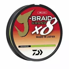 Daiwa J-Braid Grand X8 Filler Spool 6lb Chartreuse 300 Yds JBGD8U6-300CH