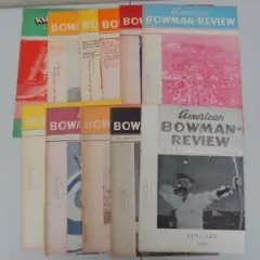 Vintage 1949 American Bowman Review Lot of 11 Archery Magazines Bow Hunting