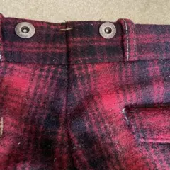 Vintage Woolrich Buffalo Plaid Wool Hunting Pants 32