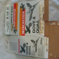 VINTAGE WINCHESTER DOVE & QUAIL 12 GA CARTRIDGE SHELLS Box Empty