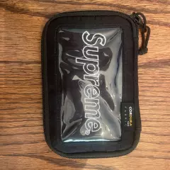 FW19 Supreme black small zip pouch cordura nylon bag Water resistant wallet