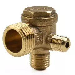 Check Valve Connector Tool Tool Accessories 3 Port Brass Durability Gold