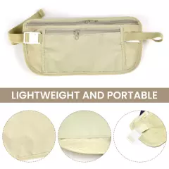 Polyester Sports Elastic Strap Waist Bag Anti Theft Concealed Fitness Money Belt