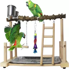 Bird Playground Birdcage Playstand Pet Bird Perch Platform Stand Parrot Play Gym