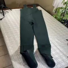 Caddis Wading Systems Green Boot Foot Waders Neoprene Nylon Men's Size US Large