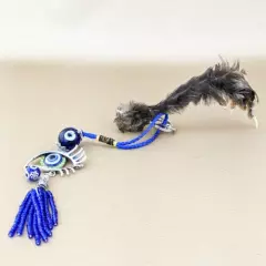 w112d Taxidermy Oddities Chicken Foot lanyard talisman evil eye hook key chain