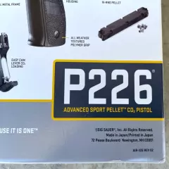 Authentic Sig P226 CO2 Pellet Pistol 480fps .177cal - BLK New Unopened Box