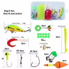 Telescopic Fishing Rod & Reel Combo Kit For Kids Travel Spinning Pole Tackle Set