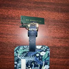 Rifle Paper Co. Company Peacock Luggage Tag NWT