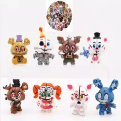 8 pcs Cake Toppers Gift for Kids, Freddy Five Nights Toys Cake Decorating, 