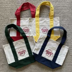 Trader Joe’s Mini Canvas Tote Bags Complete Set Of 4 | 2024