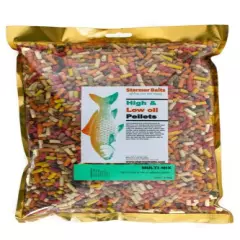 Mixed high & low oil feed pellets for carp and coarse fishing all season 5mm