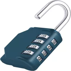 Combination Lock, 4 Digit Combination Padlock Outdoor, School Lock, Gym Lock (Da