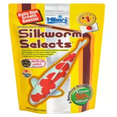 Hikari USA Silkworm Selects Color Boosting Pellet Fish Food for Koi 17.6 oz