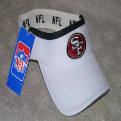 San Francisco 49ers White with Black Trim visor