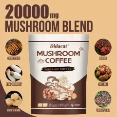 2024 New Mushroom Coffee Organic Coffee 30 Servings in one Pack