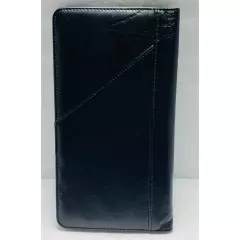 Virtuo Travel wallet real leather for documents and credit cards 10"x5" NEW