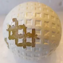 VINTAGE MESH BIRDIE GOLF BALL-NO SIGNS OF BEING PLAYED UNIQUE MESH PATTERN