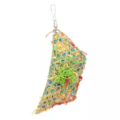 Parrot Cage Toy Crinkle Paper Chewing Foraging Toy for Small Birds