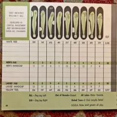 Oahu Hawaii c1975 MAKAHA INN Golf Course Scorecard Architect William P. Bell 