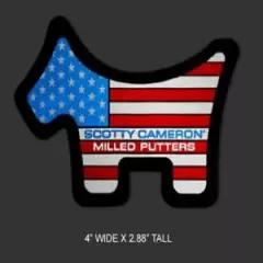 2021 Scotty Cameron US Open Sticker Red White Blue USA Scotty Dog Sticker New 